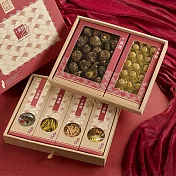 【十翼饌】年年豐盛豪華雙層禮盒 (干貝禮盒/香菇禮盒/烏魚子禮盒/南北貨禮盒) -附提袋