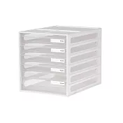 樹德-livinbox A4桌上文件資料櫃(5抽) DD-1214 簡約白