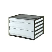 樹德-livinbox A4桌上檔案資料櫃(4抽) DDH-113 個性黑