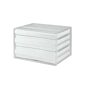 樹德-livinbox A4桌上檔案資料櫃(3抽) DDH-121 簡約白
