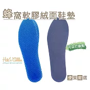 糊塗鞋匠 優質鞋材 C13 蜂窩軟膠絨面鞋墊(3雙) 男款27cm