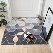【巴芙洛】超大北歐風刮泥可裁剪絲圈門口地墊60x90cm幾何空間