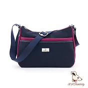 B.S.D.S冰山袋鼠 - 雙色聖代 - 玩色實搭休閒輕量斜背包【F2504-BP】 藏青莓