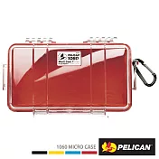 PELICAN 派力肯 1060 Micro Case 微型防水氣密箱-透明(紅)