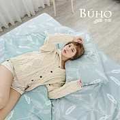 《BUHO》雙人加大四件式薄被套床包組 《芳草舞落》