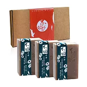 不垢-手工皂三入禮盒(沉香康福)
