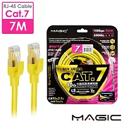 MAGIC Cat.7 SFTP圓線 26AWG光纖超高速網路線(專利折不斷接頭)7M