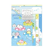 San-X 小海豹夏威夷系列信紙組4柄。海洋陽光