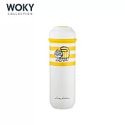 WOKY X LISA LARSON聯名款輕量隨行陶瓷保溫瓶400ML(3色可選)黃色