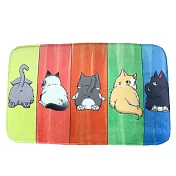 【巴芙洛】北歐時尚彈性防滑吸水地墊(40x60cm) 小咪真愛美