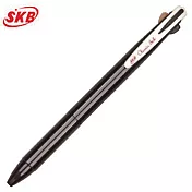 SKB復古2色按動中性筆焦糖棕+經典黑