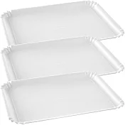 《TESCOMA》免洗長方深紙盤3入(白)