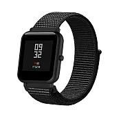 華米米動Amazfit Bip Watch 20mm 尼龍織紋回環錶帶黑