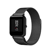 華米米動Amazfit Bip Watch 20mm 米蘭尼斯磁吸式錶帶黑