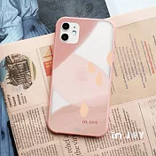 INJOYmall for iPhone X 玫瑰奶茶 輕巧耐撞擊邊框手機殼