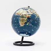 SkyGlobe 5吋亮面衛星黑色底座地球儀(中文版)