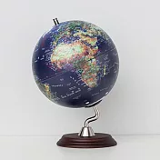 SkyGlobe 10吋衛星觸控鋰電池N型木質底座地球儀(中英文對照)