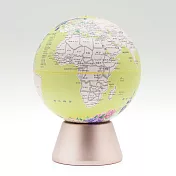 SkyGlobe 5吋綠花朵音樂鈴發光玫瑰金底座地球儀(中文版)-月亮