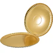 《GHIDINI》花邊點心紙盤2入(金34cm)