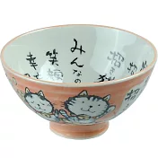 《Tokyo Design》瓷製餐碗(招財貓粉11.5cm) | 飯碗 湯碗