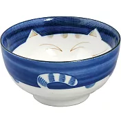 《Tokyo Design》瓷製餐碗(貓球藍16cm)