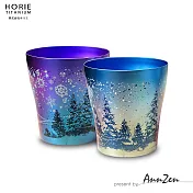 【AnnZen】《日本製 Horie》鈦愛生活系列-純鈦雙層杯 雪花雙杯組 250ml
