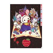 San-X 魔幻馬戲團白雪公主系列五層分頁A4文件。白雪公主