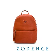 ZODENCE HAN系列義大利植鞣革後背包(小) 橘紅