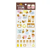 San-X 拉拉熊元氣生活系列手帳本專用momo貼紙。懶熊