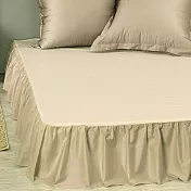 【麗塔寢飾】雙人特大 荷葉摺床裙- 小米