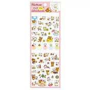 San-X 拉拉熊歡樂時光系列手帳本專用貼紙。粉