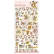 San-X 拉拉熊我愛大貓熊系列貼紙。粉