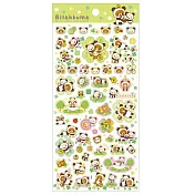 San-X 拉拉熊我愛大貓熊系列貼紙。綠