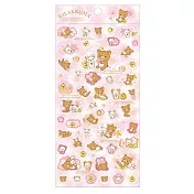 San-X 拉拉熊櫻花紛飛系列貼紙。粉紅