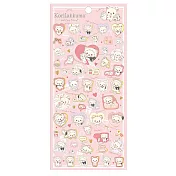 San-X 懶妹與長毛貓系列系列貼紙。粉紅