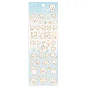 San-X 懶妹的珍珠貝殼海系列系列立體貼紙。粉藍