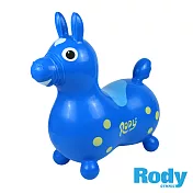 【RODY】跳跳馬-經典基本色附打氣筒-(義大利原裝進口~寶寶騎乘玩具) 藍色