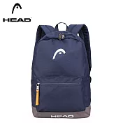 【HEAD 海德】休閒雙肩包 (大開口 輕量背包) HB0001 海軍藍