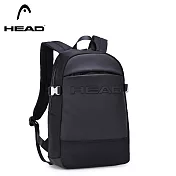 【HEAD 海德】輕商務休閒背包 (輕量 防潑水 大開口) HB0054 黑色