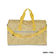 【HAPI+TAS】日本原廠授權 摺疊旅行袋 (大)- 黃色花朵華爾滋