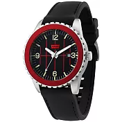 Levi’s 鋼鐵爭鋒時尚腕錶-銀框紅