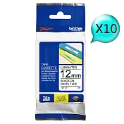 Brother TZe-231 護貝標籤帶 ( 12mm 白底黑字 )-10入組