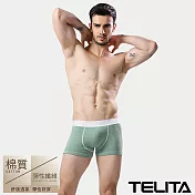 【TELITA】素色彈性運動平口褲/四角褲 M 綠色