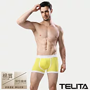 【TELITA】潮流個性彈性平口褲/四角褲 M 黃色