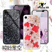 CITYBOSS for iPhone XR 繽紛星空全包防滑保護殼-玫瑰金飛燕 星空 兩款任選玫瑰金飛燕