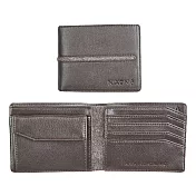 NIXON COASTAL ARC 拼接街頭時尚短夾-深棕色