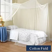 棉花田【極簡風】細網雙人四方蚊帳(150x180cm)