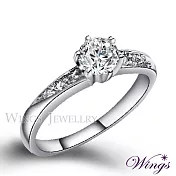 【WINGS】八心八箭戒指《雅緻時尚》|0.5克拉 閃耀擬真鑽 優雅輕奢風 6號