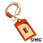 【OMC】【OMC】歐洲植鞣牛皮直式識別證套悠遊卡套(8色)咖啡