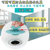 可開可關創意防臭排水孔蓋 2入